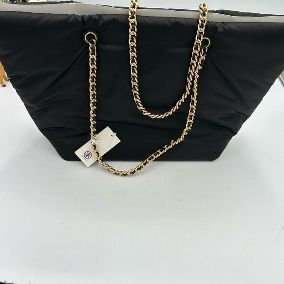 Women’s Tory Burch Ella puffy  chain shopping tote bag - Picture 4 of 10